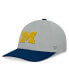 Фото #1 товара Men's Gray/Navy Michigan Wolverines Mick Flex Hat