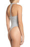 Фото #3 товара Felina 169134 Womens Modal Halter Thong V-neck Bodysuit Heather Gray Size Medium