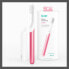 quip Metal Electric Toothbrush Starter Kit - 2-Minute Timer + Travel Case - Pink