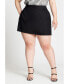 Plus Size Sleek Skort Черный, 20 - фото #2