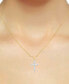 Фото #2 товара Forever Grown Diamonds lab-Created Diamond Cross 18" Pendant Necklace (1/2 ct. t.w.) in Sterling Silver