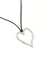 Фото #2 товара ASOS DESIGN necklace with molten heart detail silver tone