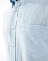 Фото #3 товара Ben Sherman long sleeve linen shirt in light blue