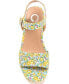 ფოტო #4 პროდუქტის Women's Pearrl Platform Espadrille Wedge Sandals