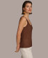 Фото #3 товара Donna Karan Women's Textured Scoop-Neck Tank Top