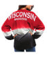 Women's Red Wisconsin Badgers Ombre Long Sleeve Dip-Dyed Spirit Jersey