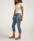 Фото #6 товара Women's Suki Mid Rise Curvy Fit Capri Jeans