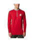 ფოტო #1 პროდუქტის Men's Crimson Washington State Cougars Tech Trail™ Omni-Shade Quarter-Zip Jacket