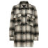 ONLY Allison Check Wool Long Sleeve Shirt Pumice Stone / Checks Black, M - фото #2