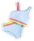 ფოტო #1 პროდუქტის Big Girls Colorblock Bikini 2-Pc. Swimwear Set, Created for Macy's