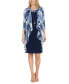 Фото #1 товара Women's Flyaway-Airbrush Puff-Print Jacket & Necklace Dress