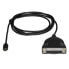 Фото #6 товара StarTech.com USB-C to Parallel Printer Cable - 1.83 m - USB C - DB25 - Male/Female - Black - 1830 mm