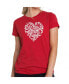 ფოტო #2 პროდუქტის Women's Premium Word Art T-Shirt - Love