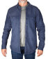 Фото #1 товара Men's Spread-Collar Ribbed Fleece-Lined Shirt-Jacket