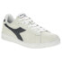 Фото #2 товара Diadora Game L Low Waxed Lace Up Mens Blue, Off White Sneakers Casual Shoes 160