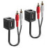 Фото #3 товара Lindy Stereo Audio Extender - Cat.5/6 100m 2x RCA - AV transmitter - 100 m - Black - Red - White