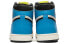 【定制球鞋】 Jordan Air Jordan 1 High 野鹤制造 艺术抽象主题 海浪 特殊定制款 高帮 复古篮球鞋 男女同款 白蓝 / Кроссовки Jordan Air Jordan 555088-702