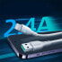 Фото #2 товара Kabel do iPhone ze wskaźnikiem LED USB - Lightning 2.4A 2m biały