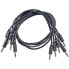 Black Market Modular Patch Cables 90mm Black (5-Pack)