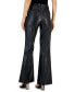 Petite Faux-Leather Flare-Leg Pants, Created for Macy's