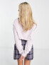 Фото #4 товара Jordan Flight crop long sleeve top in washed lilac