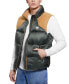 Men's Fabric Block Puffer Vest