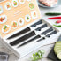 Фото #13 товара Кухонные ножи InnovaGoods Black Shark Swiss·Q Namiutsu 4 предмета