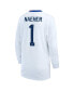 ფოტო #3 პროდუქტის Big Boy's and Girl's Alyssa Naeher White USWNT 2024 Home Replica Long Sleeve Jersey