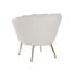 Armchair DKD Home Decor Cream Golden Velvet Metal 85 x 85 x 81 cm