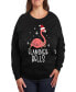 Plus Size Flamingo Bells Graphic Pullover T-shirt