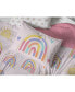 Doodle Rainbow 100% Organic Cotton Twin Duvet Cover & Sham Set