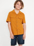 Short-Sleeve Soft-Knit Utility Pocket Shirt for Boys