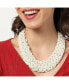 Фото #3 товара Women's White Beaded Cluster Necklace