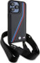 BMW BMW BMHCP15X23PSVTK iPhone 15 Pro Max 6.7" czarny/black hardcase M Edition Carbon Tricolor Lines & Strap