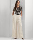 Фото #3 товара Women's Striped Wide-Leg Pants