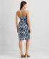 ფოტო #2 პროდუქტის Women's Embroidered Halter Sheath Dress