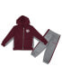 ფოტო #1 პროდუქტის Toddler Boys Maroon, Gray Texas A&M Aggies Shark Full-Zip Hoodie Jacket and Pants Set