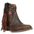 Circle G by Corral Star Fringe & Stud Patriotic Tooled Inlay Round Toe Cowboy Bo