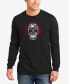 Фото #1 товара Men's Music Notes Skull Word Art Long Sleeves T-shirt