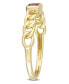 ფოტო #4 პროდუქტის Citrine (1/3 ct. t.w.) Link Ring in 10k Yellow Gold