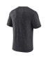 ფოტო #3 პროდუქტის Men's Heather Charcoal Carolina Hurricanes 2024 Stanley Cup Playoffs Crossbar Tri-Blend T-Shirt