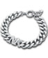 ფოტო #1 პროდუქტის Women's Statement Link Bracelet 14K Gold Plated Brass with Clear Stones