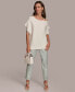 ფოტო #4 პროდუქტის Women's Dolman-Sleeve Shoulder-Cutout Sweater