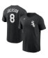 Men's Bo Jackson Black Chicago White SOX Cooperstown Collection Name & Number T-shirt