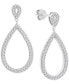 Diamond Teardrop Drop Earrings (1/2 ct. t.w.) in Sterling Silver