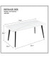 Фото #8 товара Porcelain Dining Table White 70"