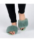 ფოტო #6 პროდუქტის Women's Dusk Faux Fur Band Slide Sandals