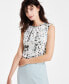 ფოტო #1 პროდუქტის Women's Snakeskin-Print Blouse