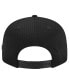 Men's Black Golden State Warriors Post-Up Pin Mesh 9FIFTY Snapback Hat