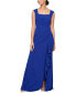 ფოტო #1 პროდუქტის Women's Ruffled Square-Neck Sleeveless Gown